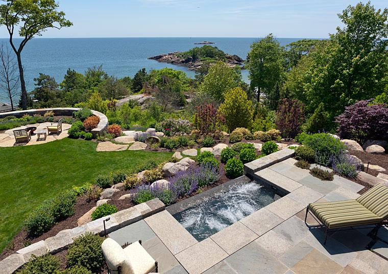 Oceanside Landscape in Manchester-by-the-Sea by R.P. Marzilli and Company and Gregory Lombardi Design