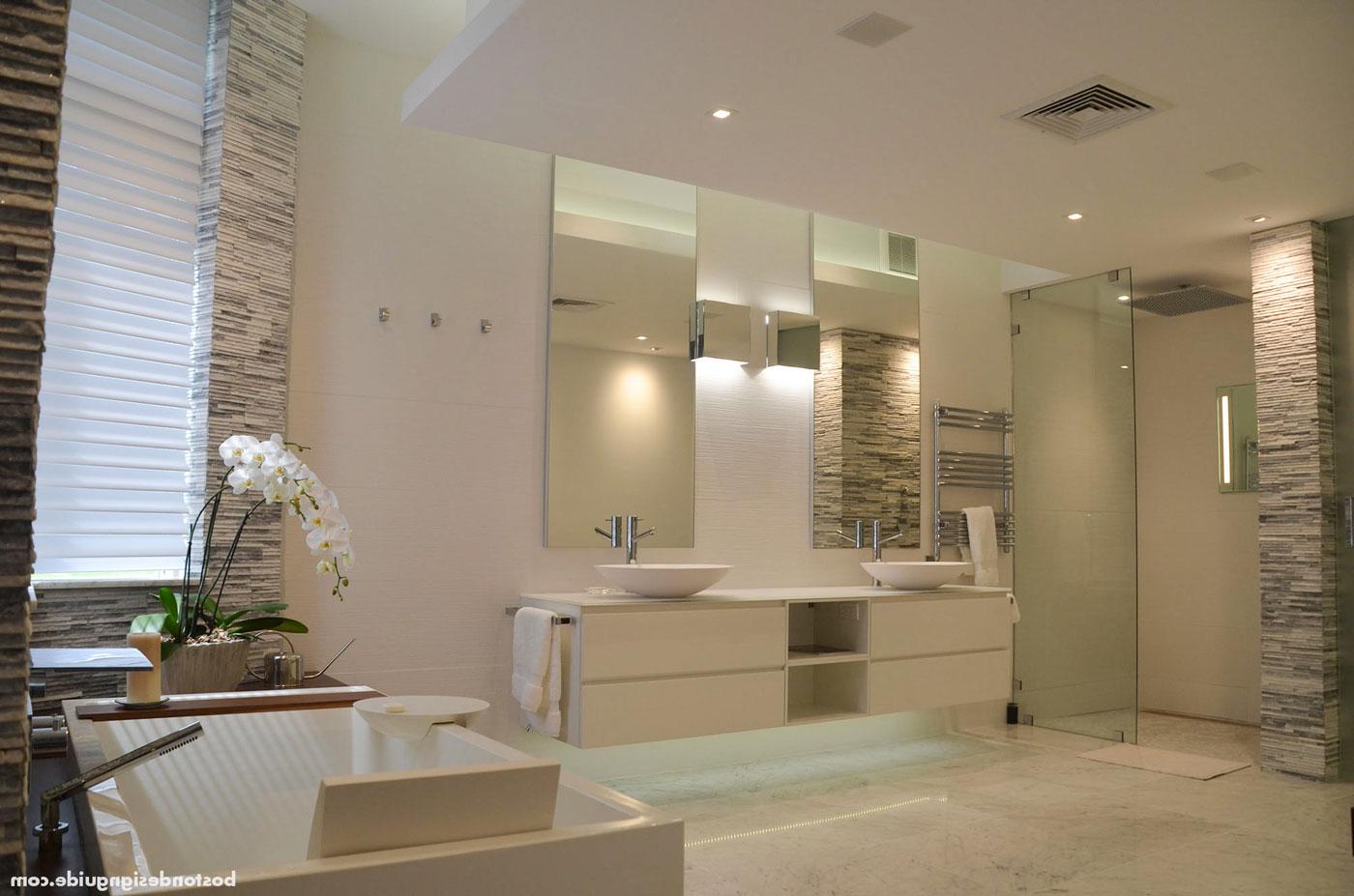 Master bath with home integration technology by SDI