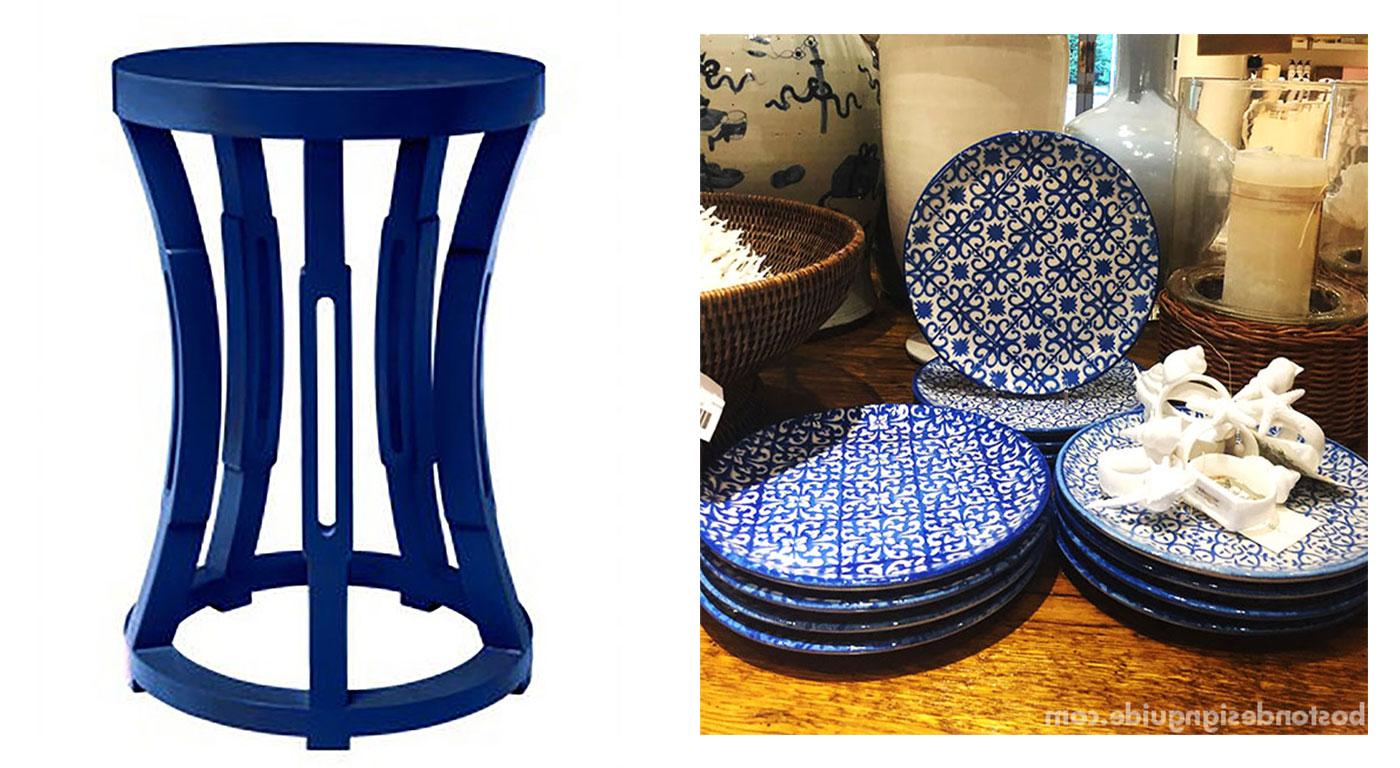Classic blue home furnishings and accents at Surroundings 首页