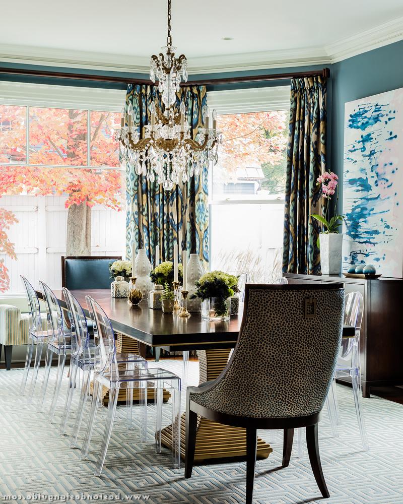 Interior Design using trending pantone Colors for spring, New England, Dining Room Interior Design