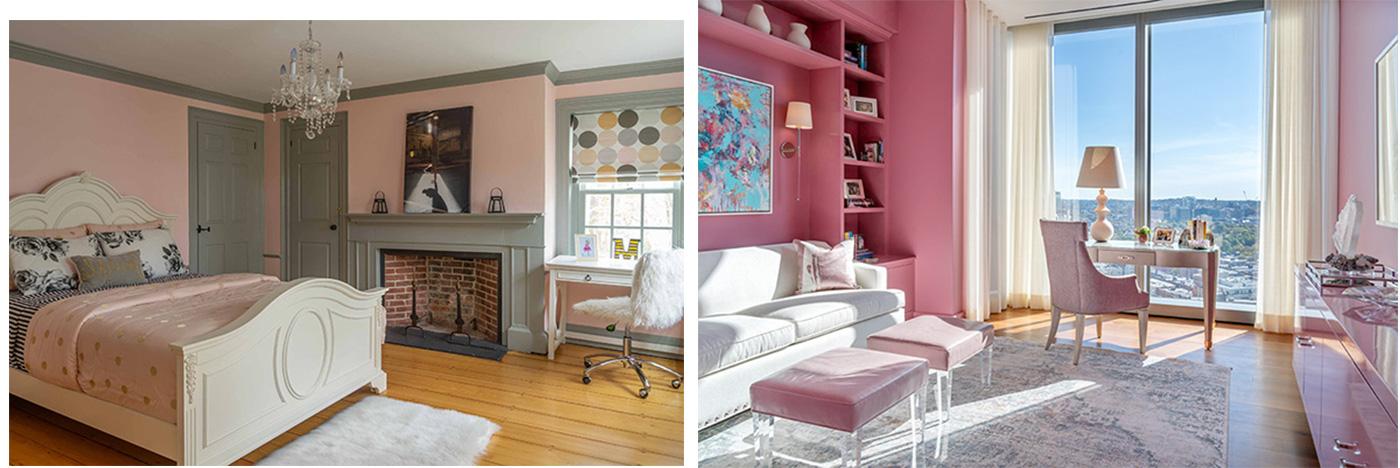 Petal pink interior designs in honor of Valentine's Day