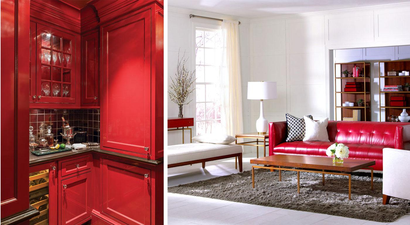 Pinks and red interiors in the home, inspired by Valentine's Day